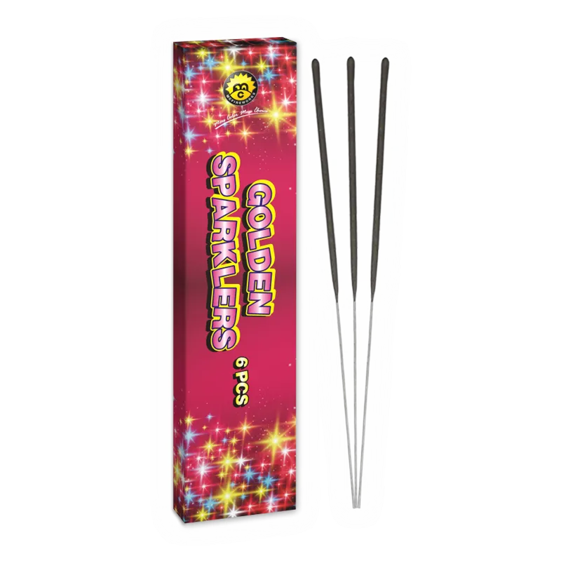 N.12 Sparklers in metallo oro MC1302