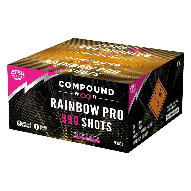 Rainbow Pro 990 colpi Candela romana Candela torta ZF2502