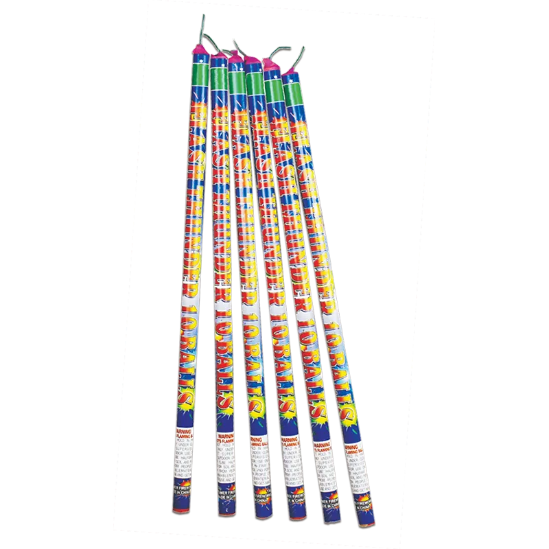 10 pallone flash tuono candela romana MC709